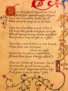 An ancient prayer from Glastonbury Abbey